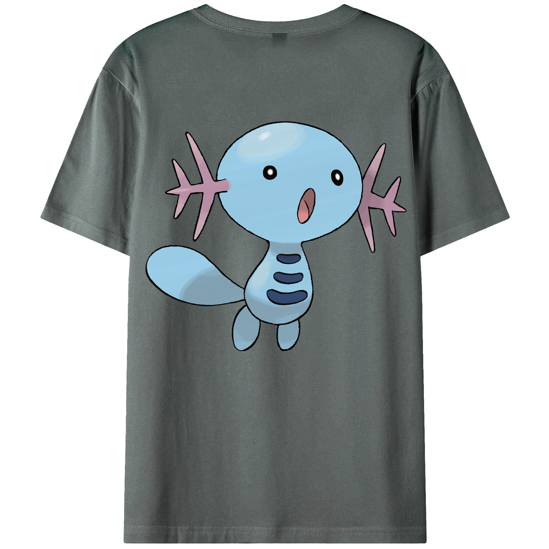 （画像用） ポケットモンスター Pokémon 綿100％ メンズ半袖Tシャツ（バックプリント） 通気性